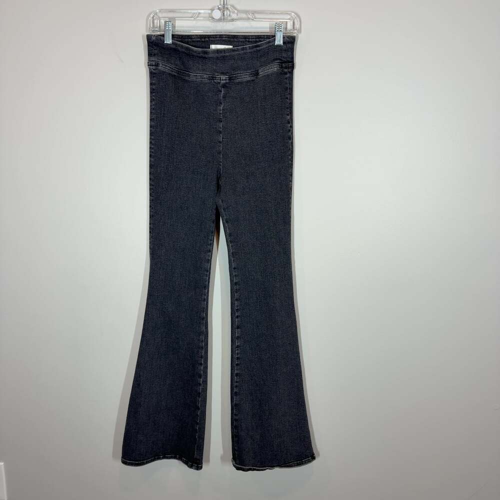 FRAME Jetset Flare Jeans Women's Size 2 Charcoal Gray High Stretch Denim
